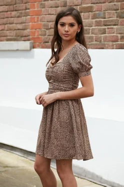 Women Double Second Irregular Polka Dot Dress