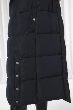 Women Double Second Long Lux Wrap Gilet Puffer
