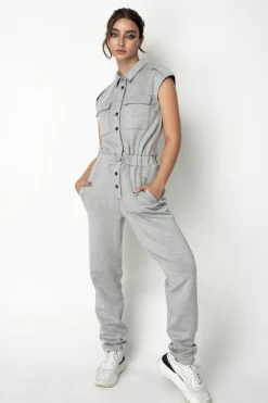 Women Double Second Marl Luxury Casual Jumpsuit