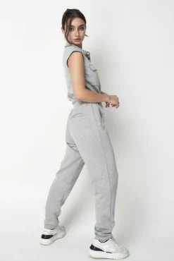 Women Double Second Marl Luxury Casual Jumpsuit