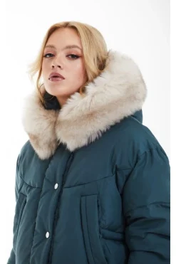 Women Double Second Oversized Dip Back Puffer