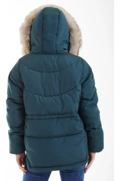 Women Double Second Oversized Dip Back Puffer