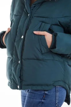 Women Double Second Oversized Dip Back Puffer