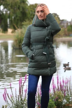 Women Double Second Padded Collar Puffer
