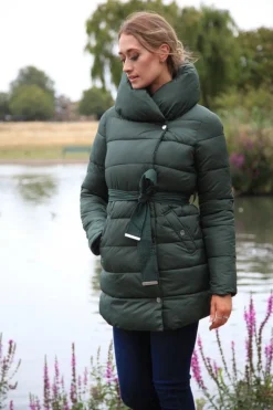 Women Double Second Padded Collar Puffer