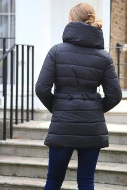 Women Double Second Padded Collar Puffer