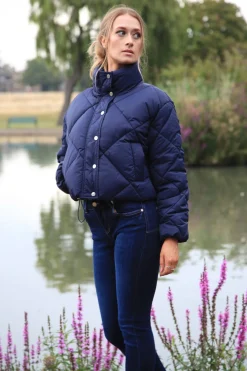 Women Double Second Quilted Cropped Jacket