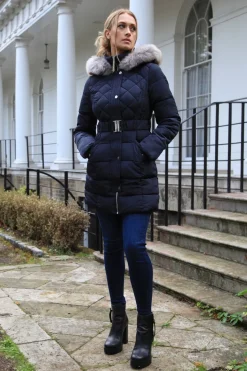 Women Double Second Quilted Longline Puffer