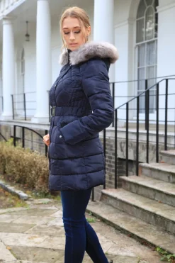 Women Double Second Quilted Longline Puffer