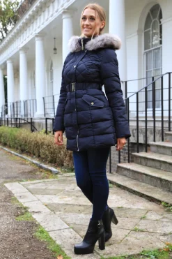 Women Double Second Quilted Longline Puffer