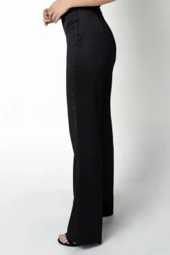 Women Double Second Satin Boot Leg Trouser