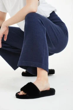 Women Double Second Wide Leg Knit Jogger