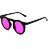 Women East Village 'Haymaker' Round Sunglass With Pink Lens