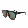Women East Village 'Moon' Preppy Two-Tone Sunglasses In /Red
