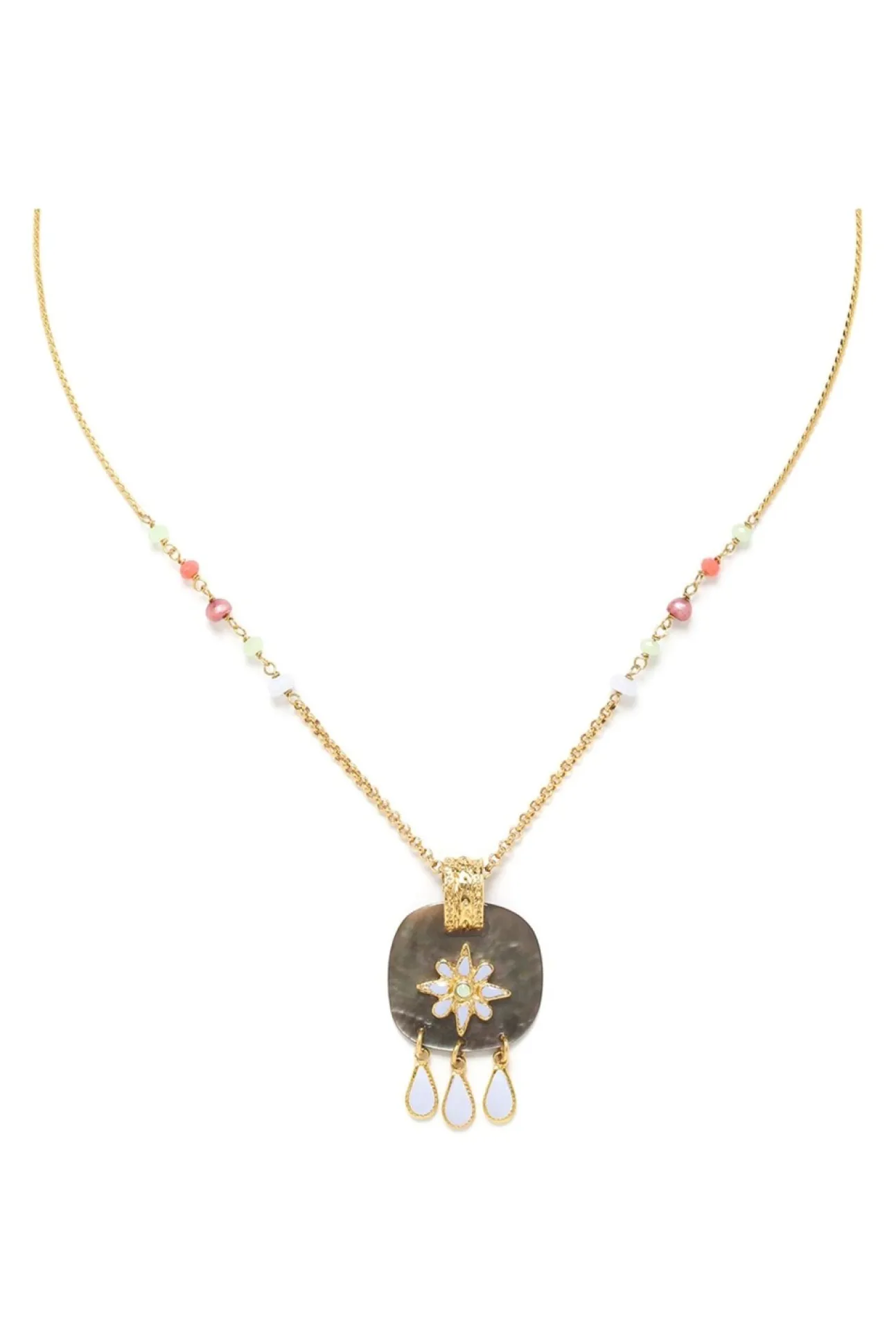 Women Elka London Alexa Square Pendant Necklace