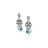 Women Elka London Dita 3 Dangle Drops Post Earrings