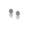 Women Elka London Dita Irregular Shape Oval Clip Earrings