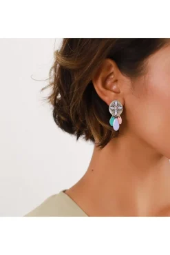 Women Elka London Dita Irregular Shape Oval Clip Earrings