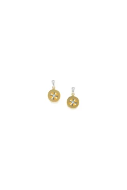 Women Elka London Justine Round Disc Dangle Post Earrings