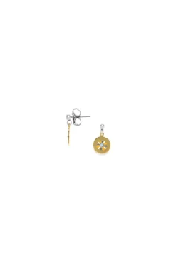 Women Elka London Justine Round Disc Dangle Post Earrings