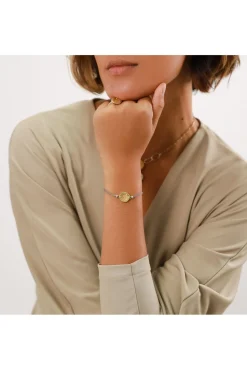 Women Elka London Justine Wax Cord Disc Bracelet