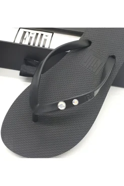 Women Filli London Aurora Crystal Duo Luxury Flip Flops