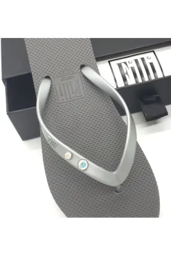 Women Filli London Aurora Crystal Duo Luxury Flip Flops