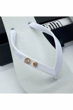 Women Filli London Crystal Diamond Luxury Flip Flops
