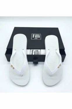 Women Filli London Crystal Diamond Luxury Flip Flops