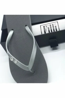 Women Filli London Crystal Diamond Luxury Flip Flops