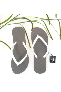 Women Filli London Naked Flip Flops On Silver