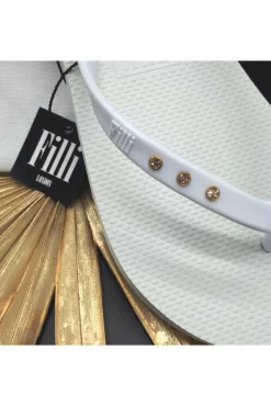 Women Filli London St Tropez Crystal Flip Flops