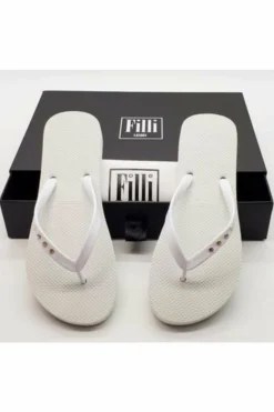 Women Filli London St Tropez Crystal Flip Flops