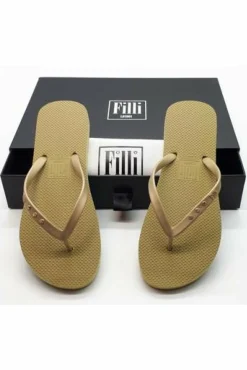Women Filli London St Tropez Crystal Flip Flops
