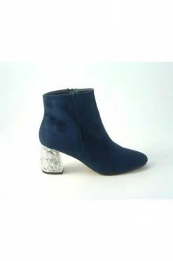 Women Glitz Shoes Celine Sabatine Glitter Heel Suede Ankle Boot