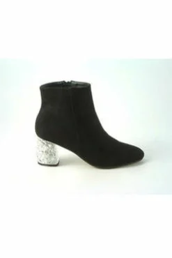 Women Glitz Shoes Celine Sabatine Glitter Heel Suede Ankle Boot