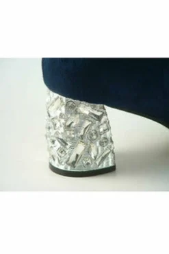 Women Glitz Shoes Celine Sabatine Glitter Heel Suede Ankle Boot