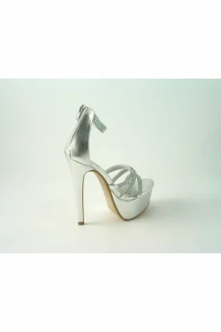 Women Glitz Shoes Divine Tall Diamante Platform