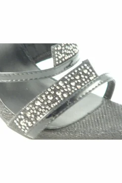 Women Glitz Shoes Ginny Divine Diamante Caged Strap Sandals
