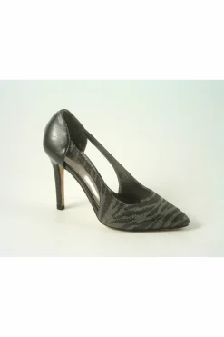 Women Glitz Shoes Glimmer Glamour N Glitz Metallic Open Side Shoe