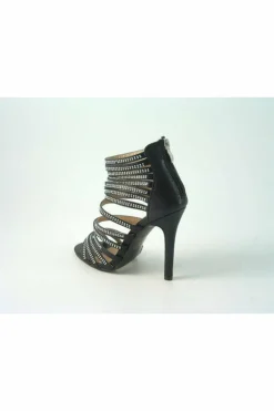 Women Glitz Shoes Kyra Divine Multi Diamante Strap Cage Sandal