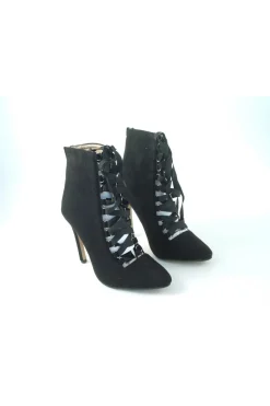 Women Glitz Shoes Ribbon Lace Ankle Boot