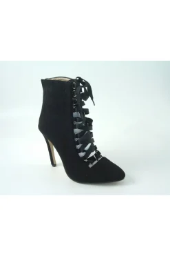 Women Glitz Shoes Ribbon Lace Ankle Boot