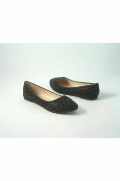Women Glitz Shoes Ricci Divine Diamante Flat Ballerina Shoes