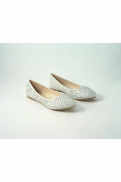 Women Glitz Shoes Ricci Divine Diamante Flat Ballerina Shoes
