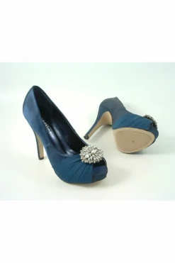 Women Glitz Shoes Sabatine Fee 888 Platform Satin Peep Toes