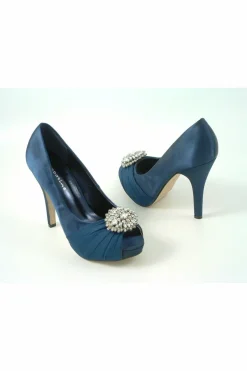 Women Glitz Shoes Sabatine Fee 888 Platform Satin Peep Toes