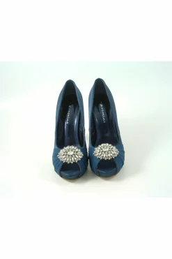 Women Glitz Shoes Sabatine Fee 888 Platform Satin Peep Toes