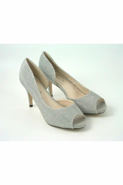 Women Glitz Shoes Sabatine Mid Heel Peep Toe - 31438