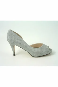 Women Glitz Shoes Sabatine Mid Heel Peep Toe - 31438